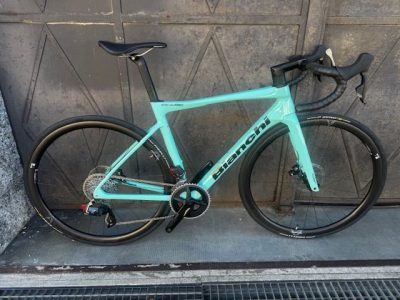 BICI DA CORSA BIANCHI SPECIALISSIMA COLORE TIFFANY