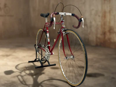 BICI DA CORSA VINTAGE VELOX COLORE ROSSO