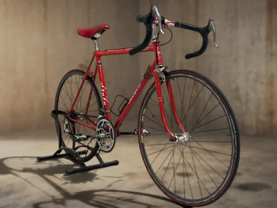 BICI DA CORSA VINTAGE ATALA COLORE ROSSO