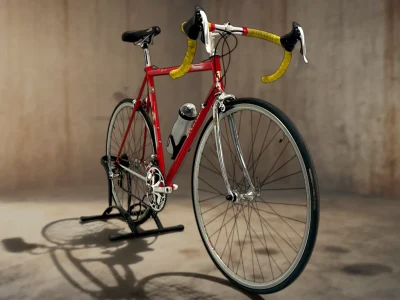 BICI DA CORSA VINTAGE BIANCHI AMELIO COLORE ROSSO