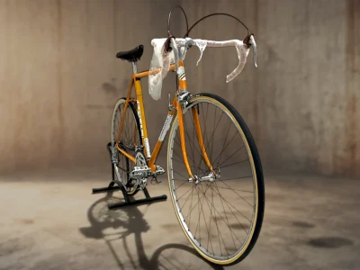 BICI DA CORSA VINTAGE BARTALI COLORE GIALLO